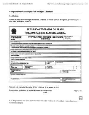 CNPJ FMDCA - Clique na imagem para ampliar